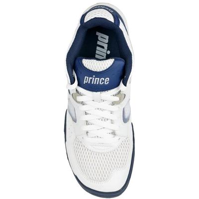 Prince Mens NFS Attack Squash Shoes - White/Navy/Silver
